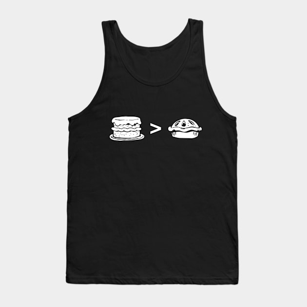 Cake > Pie Tank Top by CCDesign